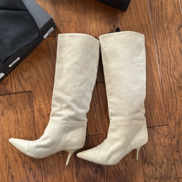 Yeezy knee high boots beige size 39 season8 RARE! - Picture 10 of 11